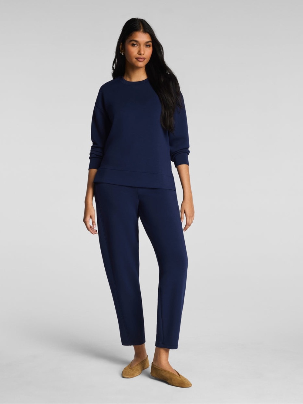 Black Spanx AirEssentials Barrel leg pants